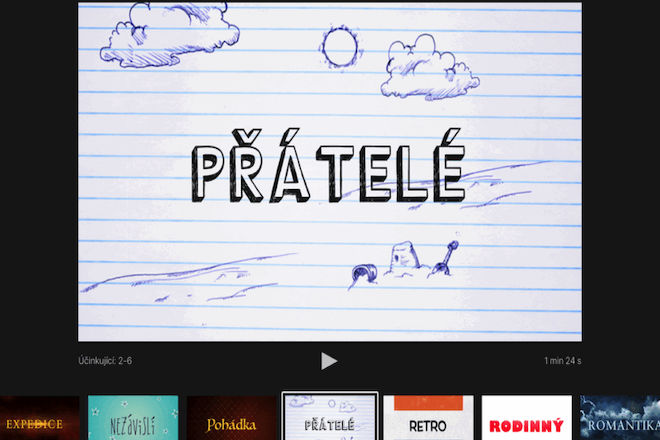 Trailer v iMovie