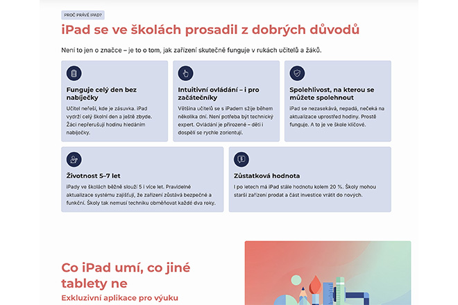 iPad do školy: Proč ho učitelé i žáci preferují před levnějšími tablety?