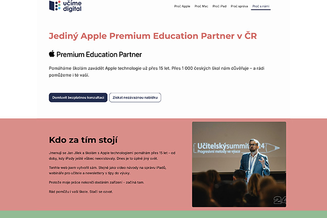 Proč pořizovat Apple do školy právě přes 24U?